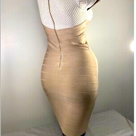 New. Bebe Bandage Dress. Drop Dead Gorgeous Dress by Bebe  Looks like 2-pc Med - Picture 2 of 10